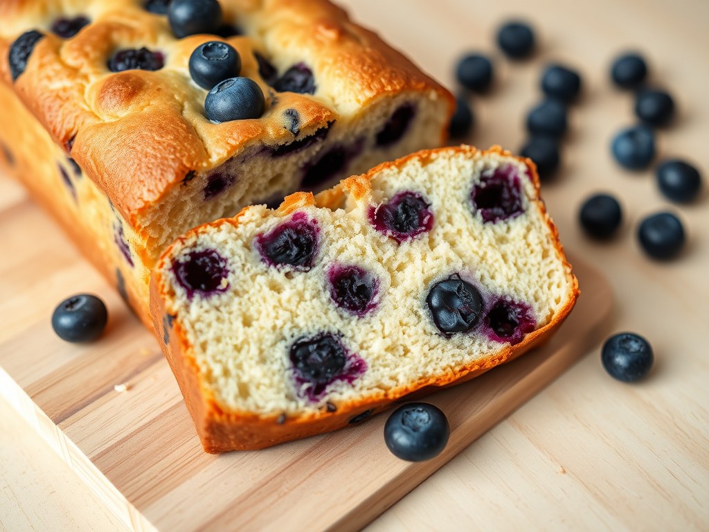 Bosbessencake, AI-gegenereerde illustratie