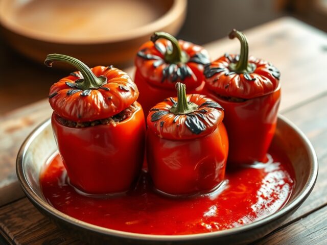 Bosnische gevulde paprika