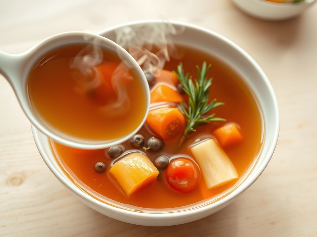 Bottenbouillon, AI-gegenereerde illustratie
