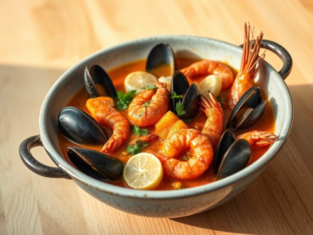 Bouillabaisse met rode poon