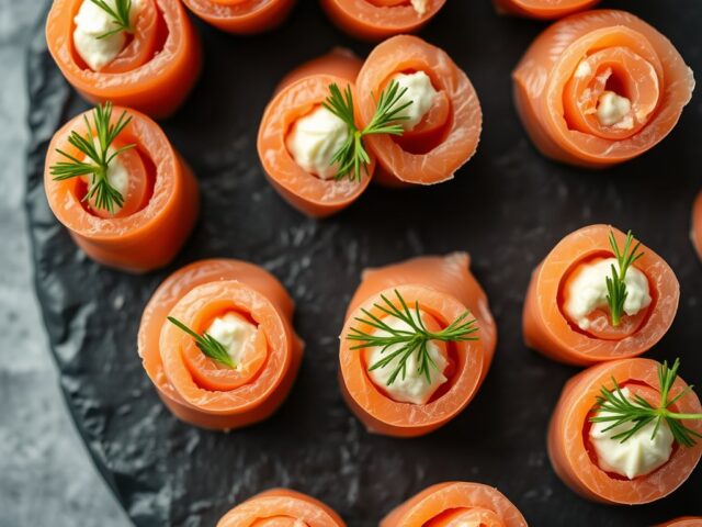 Boursin-hapje met zalm