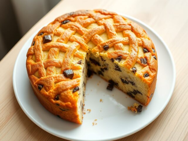 Bretonse eierkoek met chocolade
