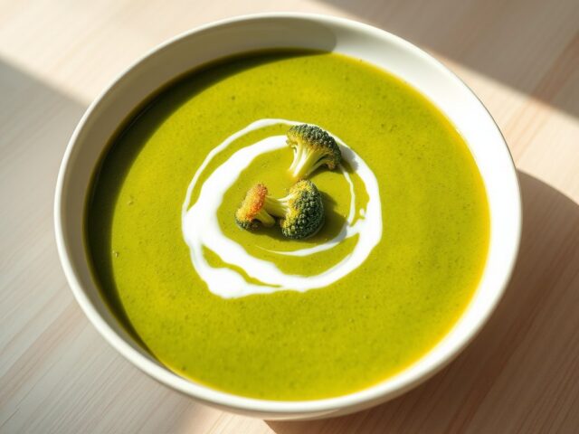 Broccoli-komkommersoep
