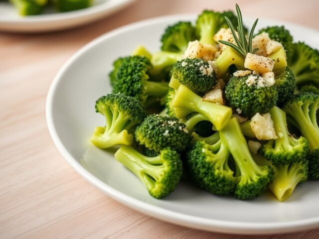 Broccoli met knoflookboter
