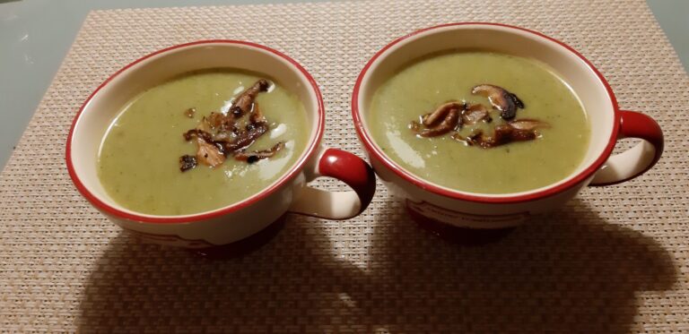 Broccolisoep met shiitake, Japans gekruid