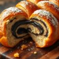Brood gevuld met chocoladepasta Noir de Noir