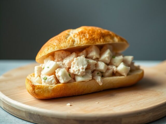Broodje krabsalade