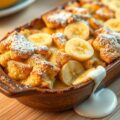Broodpudding met baileys en banaan