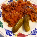 Bruine Bonen Slowcooker Stoof met Gehakt en Tomaat