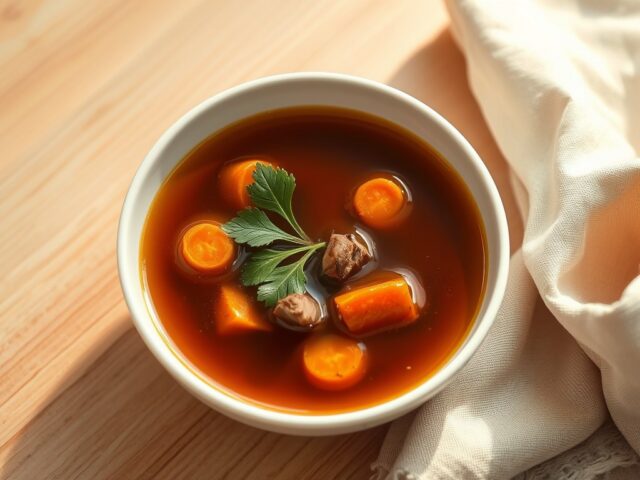 Bruine vleesbouillon