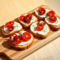 Bruschetta met geitenkaas en tomaat