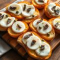 Bruschetta met mozzarella en ansjovis