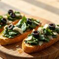 Bruschetta met spinazie