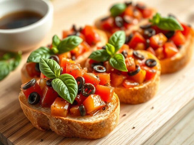 Bruschetta met tomaat en ansjovis