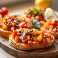 Bruschetta met toscaanse tomatensalade