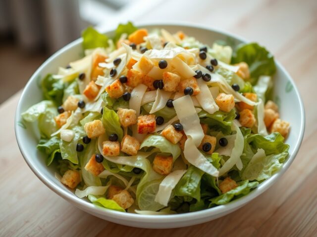 Caesar salade met croutons