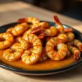 Cajun garnalen en garnalenfond