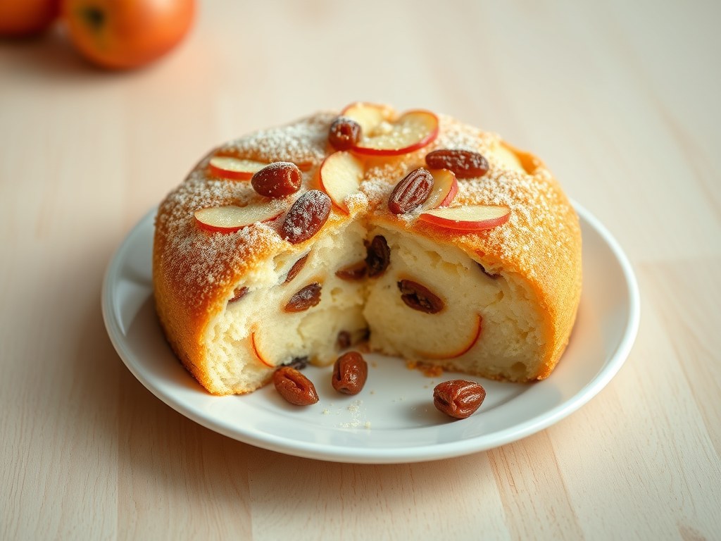 Cake uit de magnetron, AI-gegenereerde illustratie