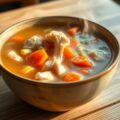 Camping koken: kippensoep