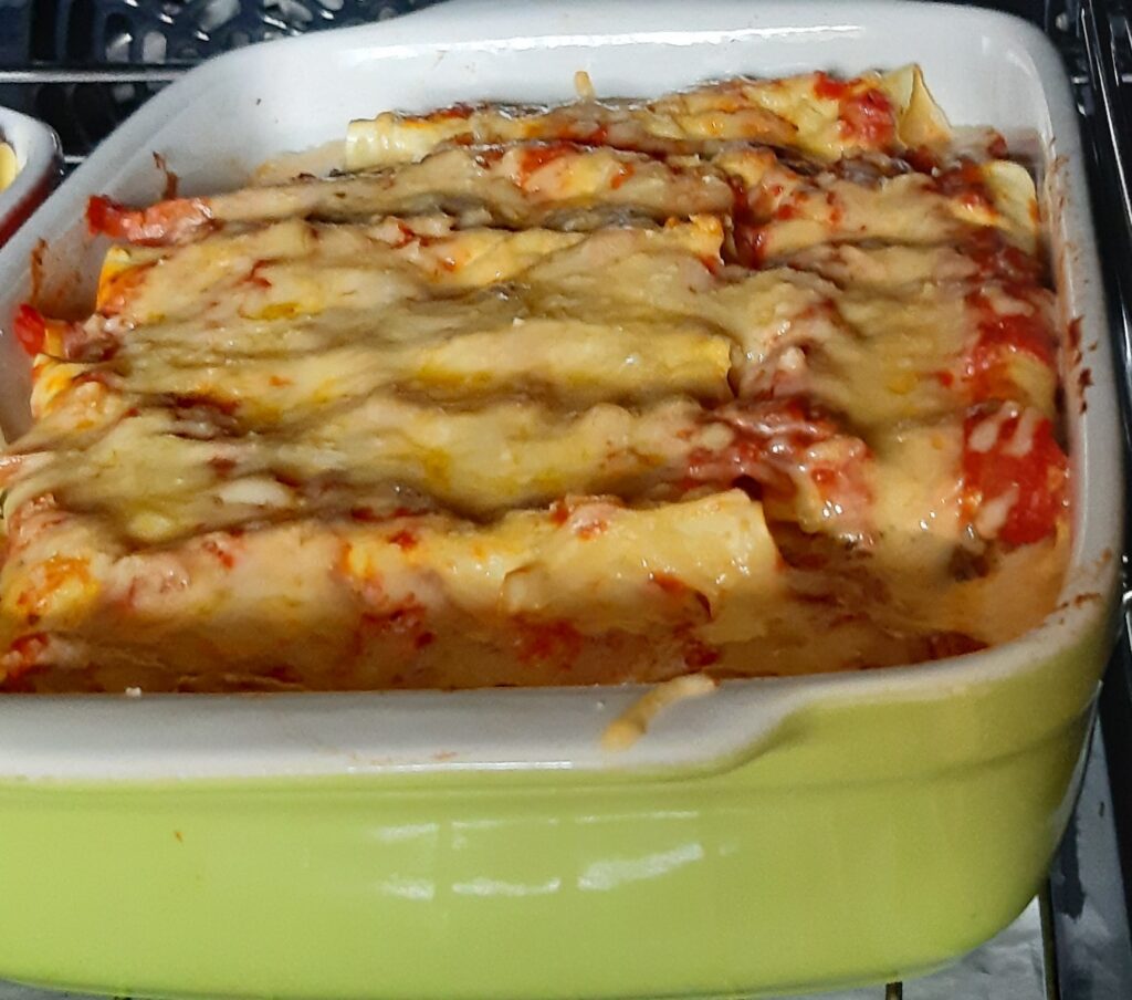 Cannelloni met gehakt en chorizo