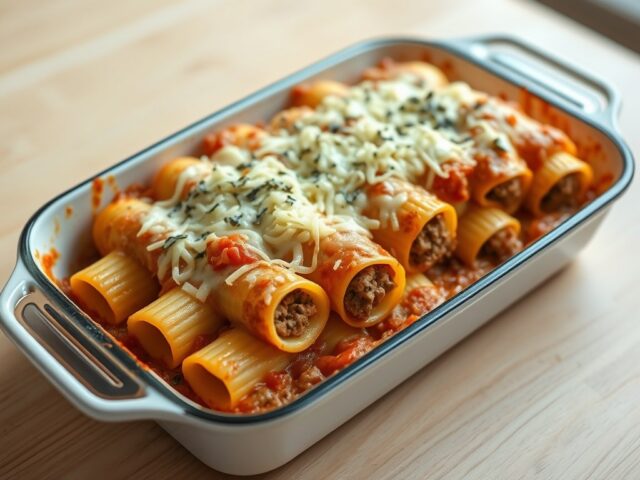 Cannelloni met gehakt en kaas van bij ons