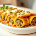 Cannelloni met pittige gehaktvulling