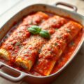Cannelloni met Ricotta en Napelse Tomatensaus