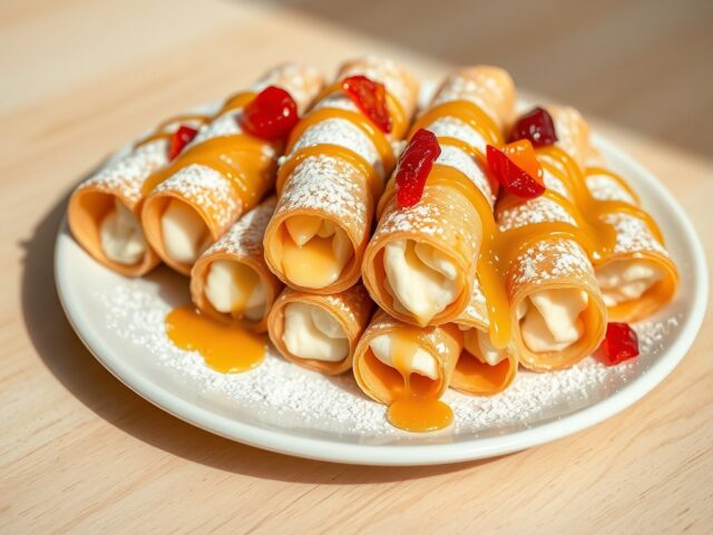 Cannuoli Ricotta en sukadefruit