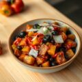 Caponata met Parmezaanse kaas