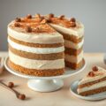 Cappuccino kaneel en hazelhoten taart