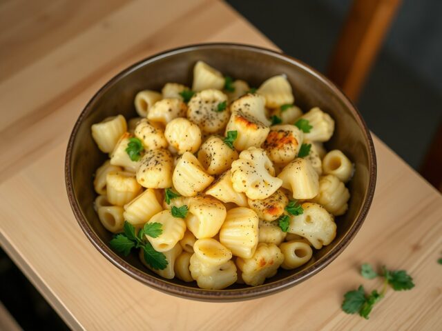Carbonara van Bloemkool en Orecchiette