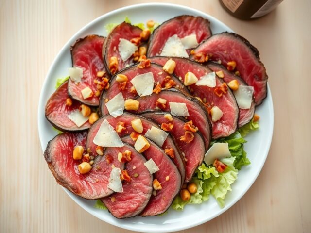 CARPACCIO VAN GEROOKTE RIBEYE