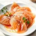 Carpaccio van zwaardvis en zalm