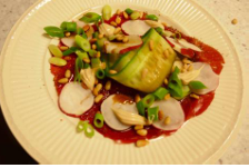 Oosterse carpaccio met soja mayonaise