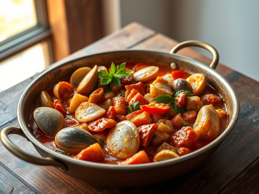 Cataplana portugal, AI-gegenereerde illustratie
