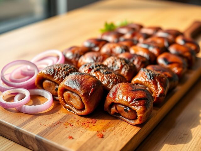 Cevapcici (hongaarse gehaktrolletjes)