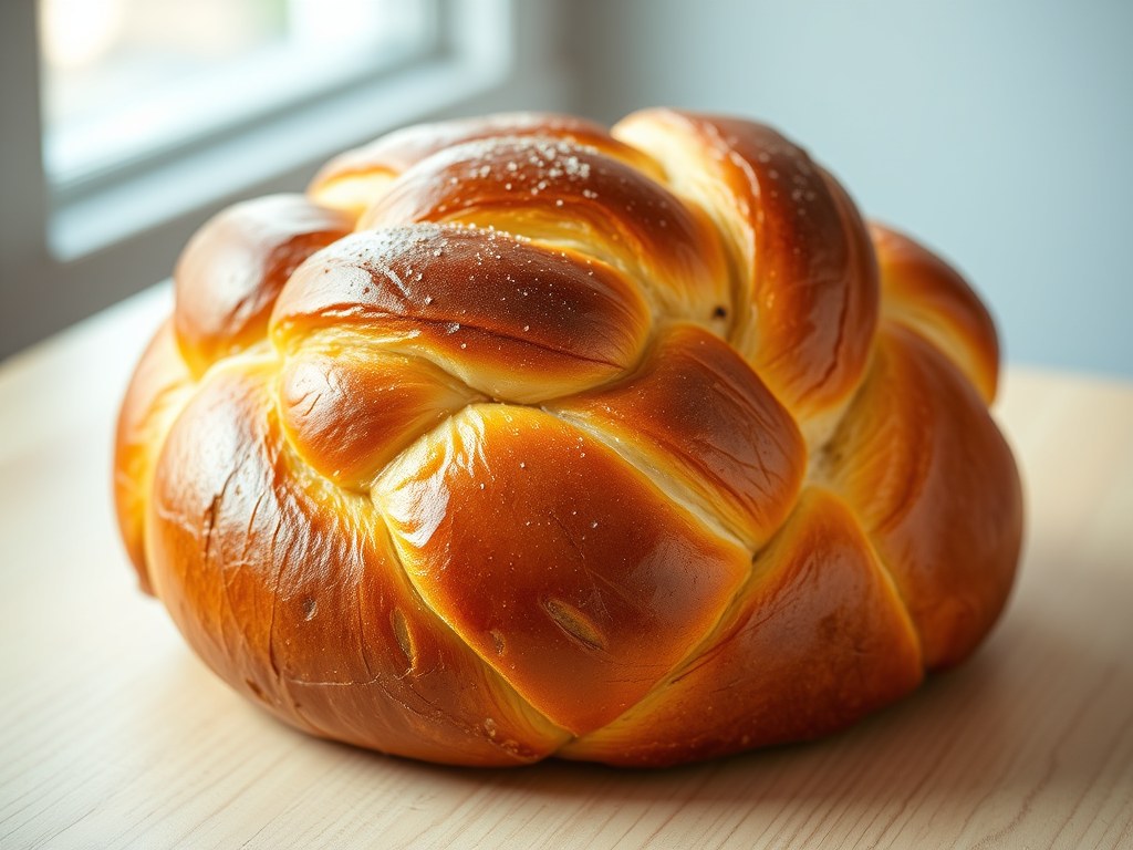 Challah (vlechtbrood), AI-gegenereerde illustratie