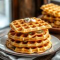 Champignon-aardappelwafels met kaas