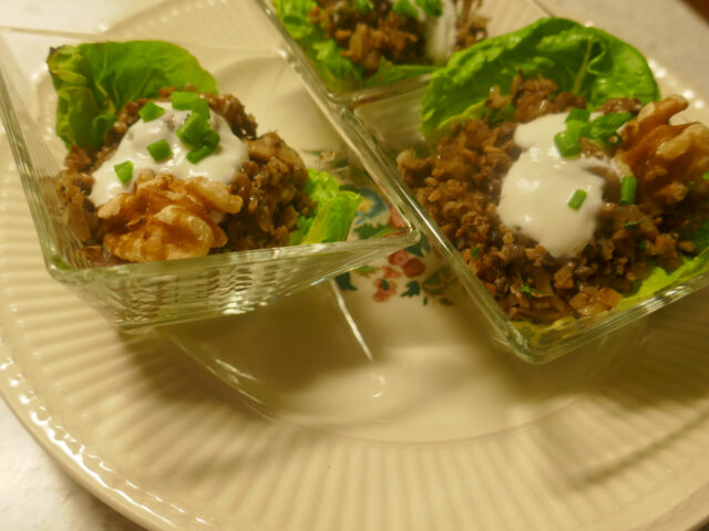 Champignon kaviaar amuse