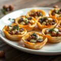 Champignon met hazelnootpasteitjes(-taartjes)