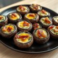 Champignons gevuld met kruidenboter
