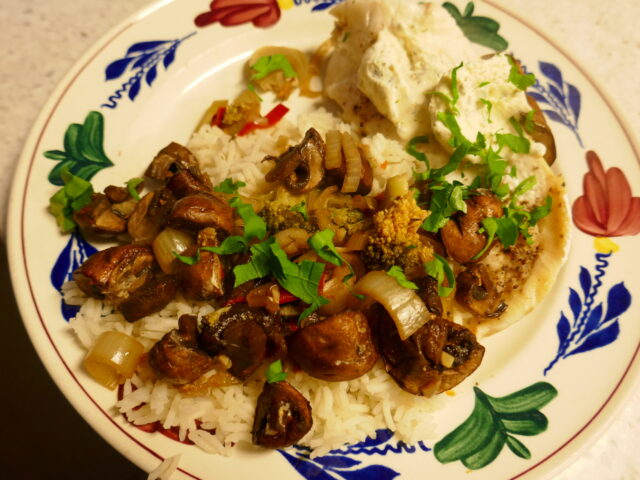 Champignons met broccoli, kabeljauw en paturain uit de Slowcooker
