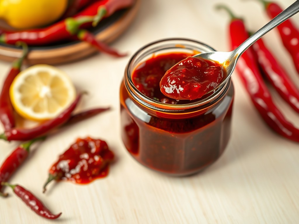 Chili jam, AI-gegenereerde illustratie