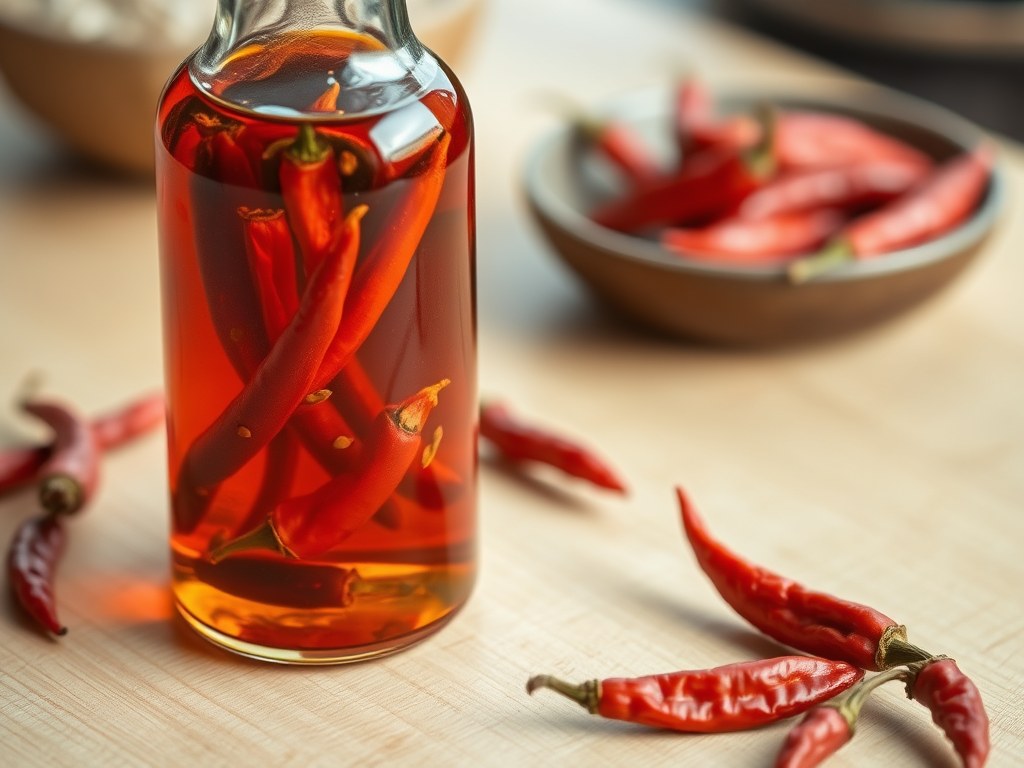 Chili Olie, AI-gegenereerde illustratie