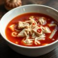 Chineese zoet/zure kippen- tomatensoep