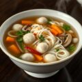 Chinese groentesoep met balletjes
