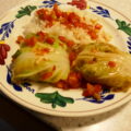 Chinese kool rolletjes met tomaten – ketjapsaus uit de oven
