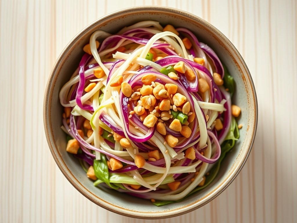 Chinese koolsalade, AI-gegenereerde illustratie