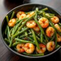 Chinese Lange Bonen met Garnalen uit de Wok