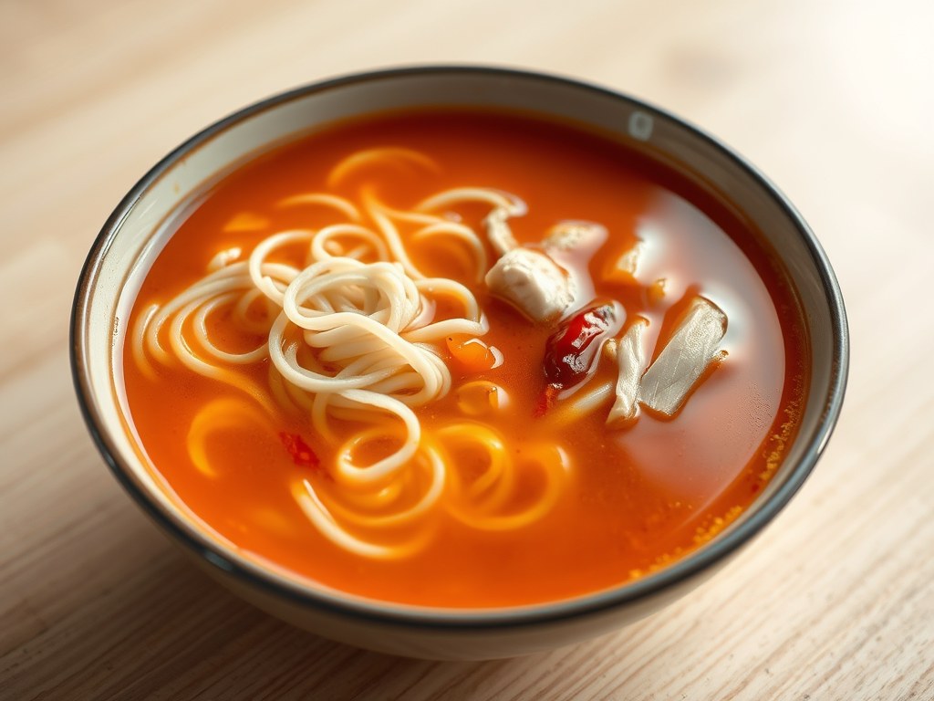Chinese Tomatensoep, AI-gegenereerde illustratie